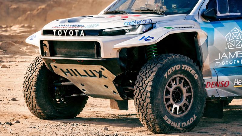Toyota’s Hydrogen GR Hilux Will Take On Dakar 2027 With Water From Its Tailpipe
