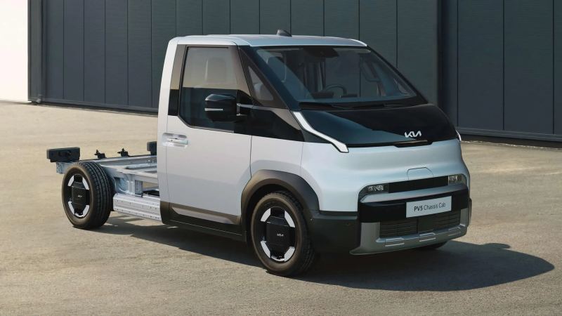 Kia PV5 Chassis Offers a Base for Tippers, Box Vans, Food Trucks and Campers