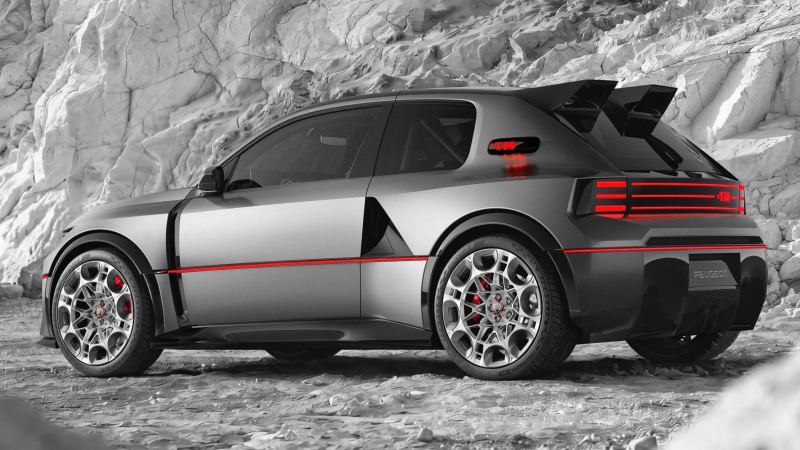 Peugeot E-T16 Concept Brings 816-HP Electric Power to a 205 T16-Inspired Hyperhatch
