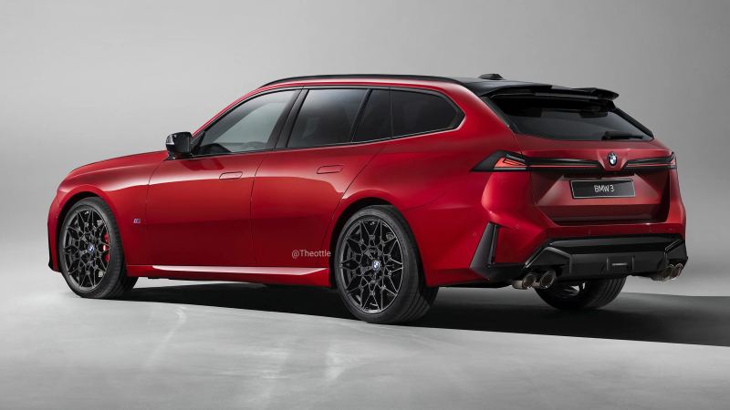 BMW 3-Series Touring Rendered Ahead of 2025 Debut, Joined by Electric i3 Wagon