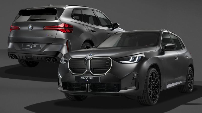 Updated BMW X3 M50 xDrive Gains 44 HP and a Stealthy Black Package