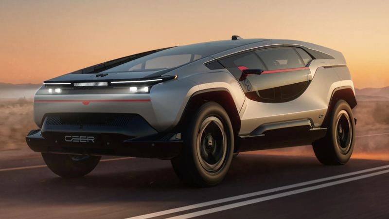 Saudi Arabia’s Ceer Exobot EV Debuts With Up to 1,111 HP